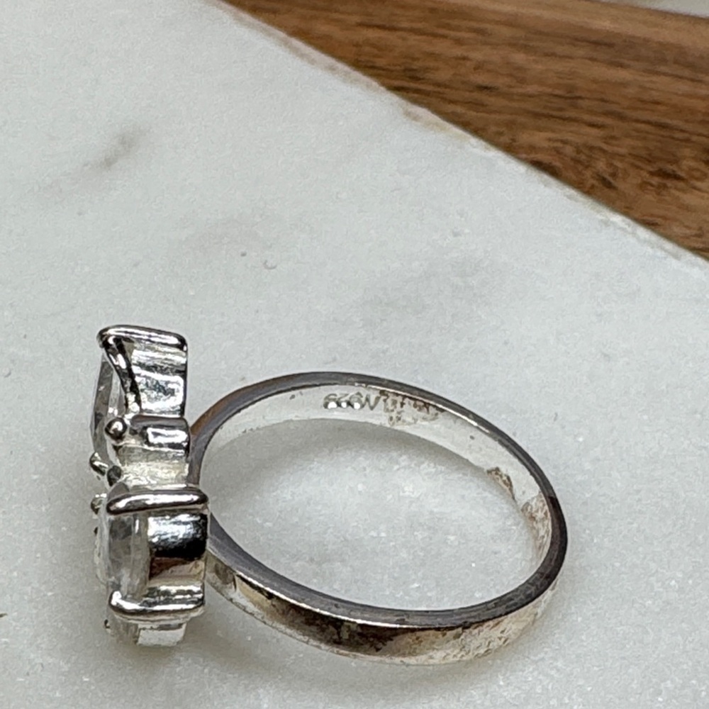 Vintage Estate 925 Marked Sterling Silver Butterfly Ring Lot D44 - Picture 7 of 9